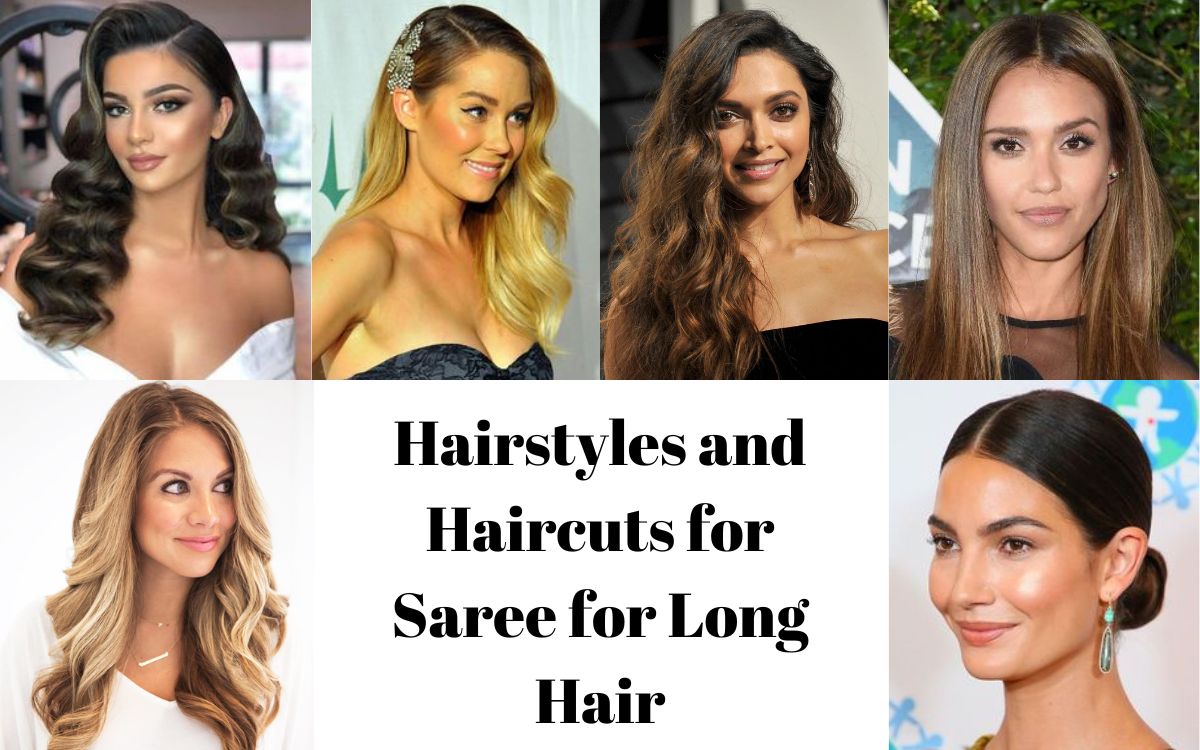216+ Haircuts and Hairstyles for Saree for Long Hair
