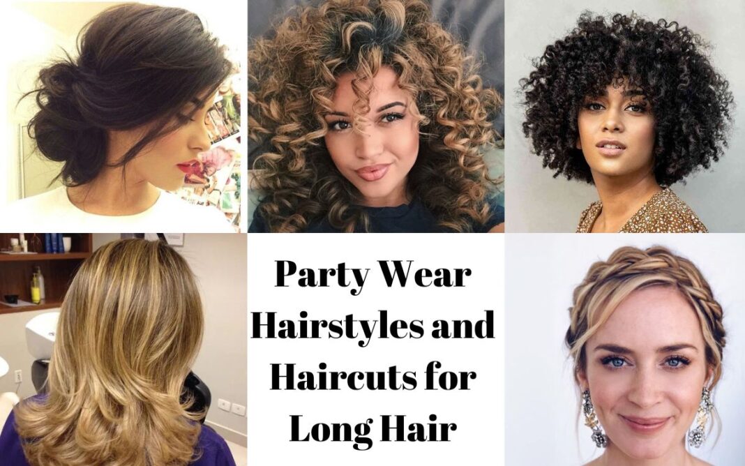 Party Wear Hairstyles and haircuts for long hair