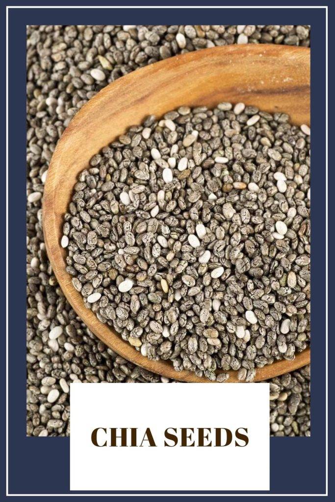 Chia Seeds in a wooden bowl - weight loss foods
