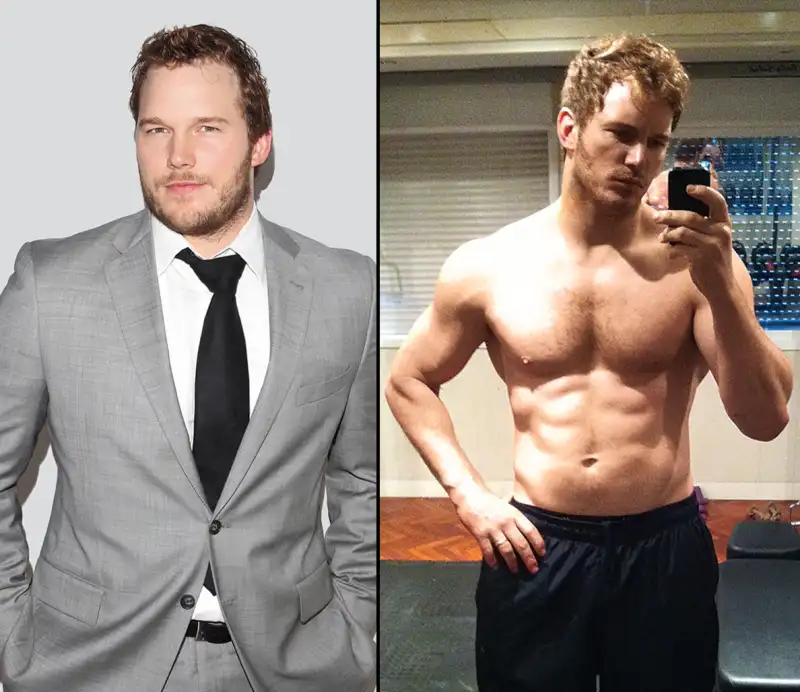 Before and after weight loss pics of Chris Pratt - how celebrities lose weight fast