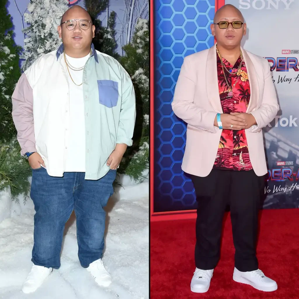 Before and after weight loss pics of Jacob Batalon - weight loss celebrities 