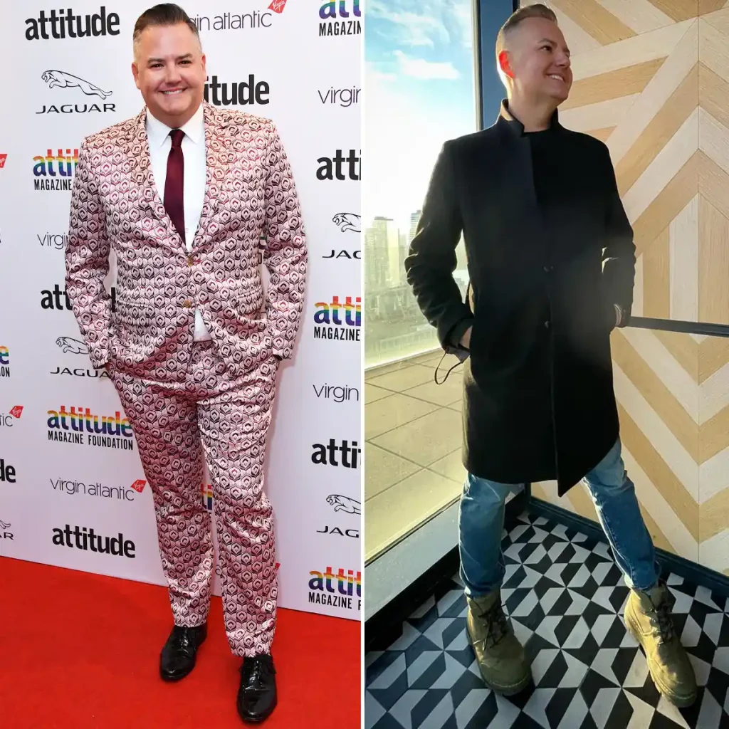 Before and after weight loss pics of Ross Mathews - hollywood celebrities who lose weight 