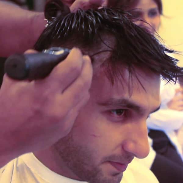 Someone is trimming Ranveer Singh Hair - Ranveer Singh hair care