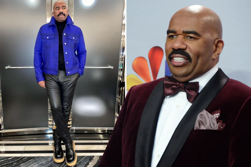 Before and after weight loss pics of Steve Harvey - how celebrities lose weight fast 