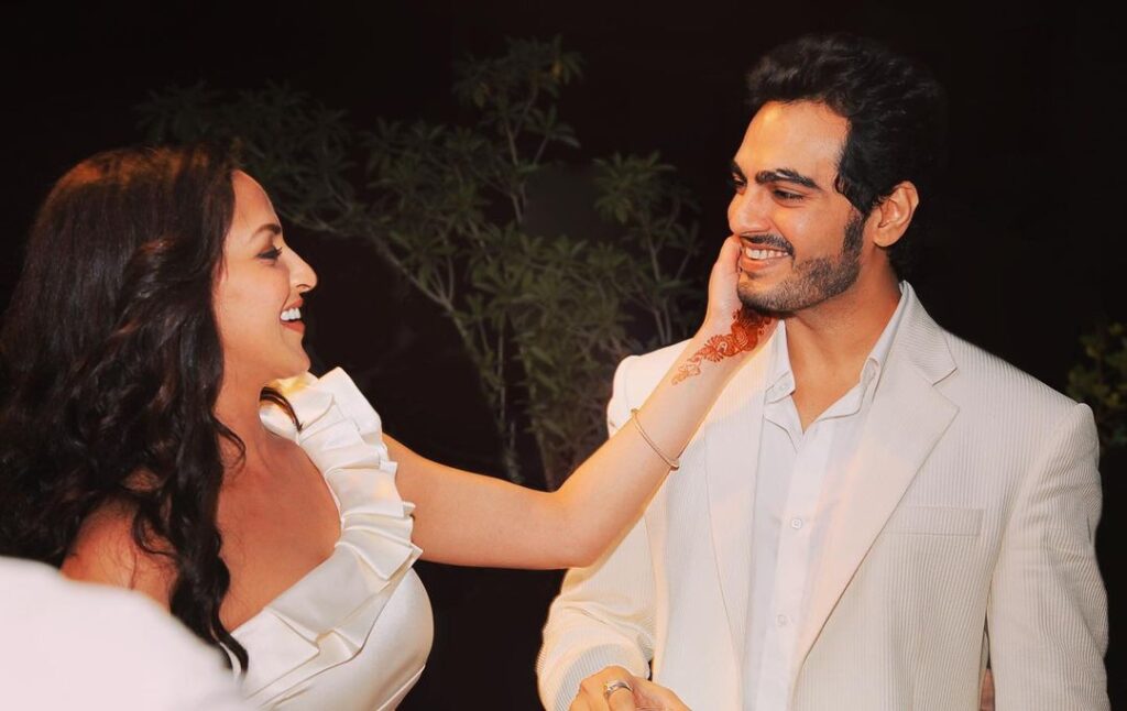 Esha Deol and her husband Bharat in matching white outfit - Scorpio compatibility for love