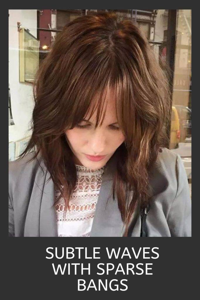 Subtle Waves With Sparse Bangs - Layered bangs