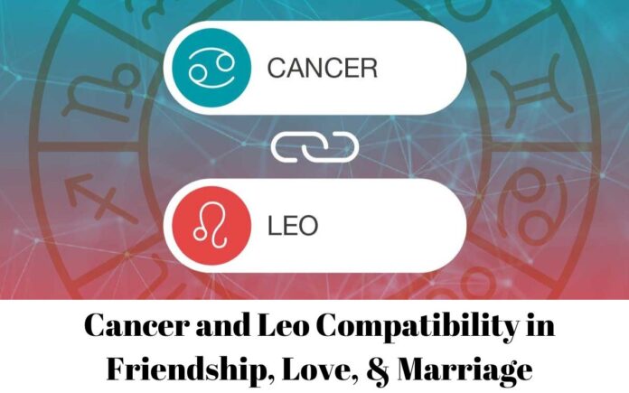 Cancer And Leo Compatibility In Friendship Love Marriage 696x435 