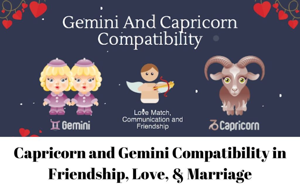Capricorn and Gemini Compatibility in Friendship, Love, & Marriage