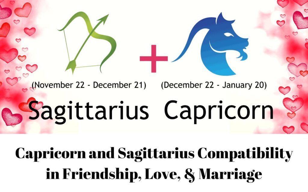Capricorn and Sagittarius Compatibility in Friendship, Love, & Marriage