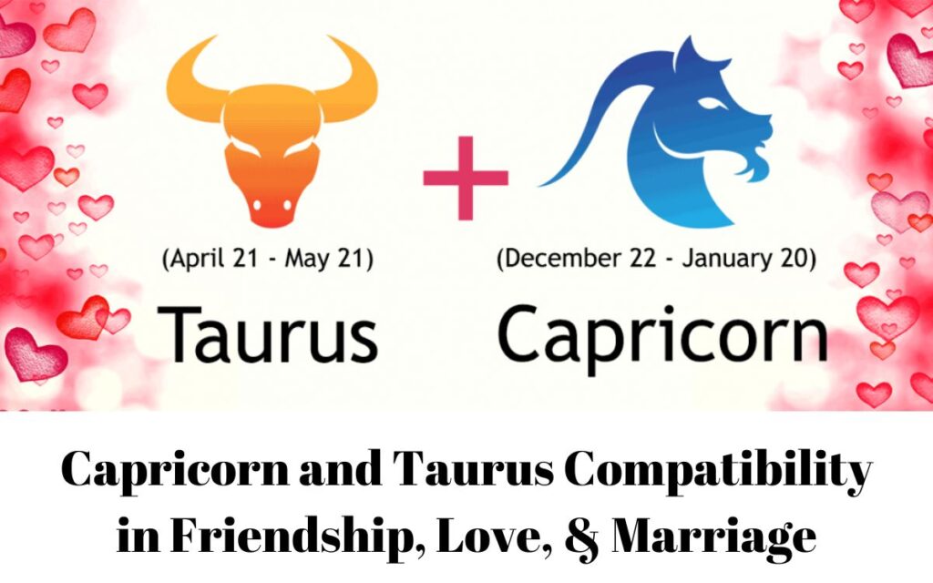 Capricorn and Taurus Compatibility in Friendship, Love, & Marriage