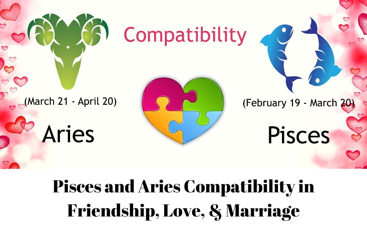 Pisces and Aries Compatibility in Friendship, Love, & Marriage