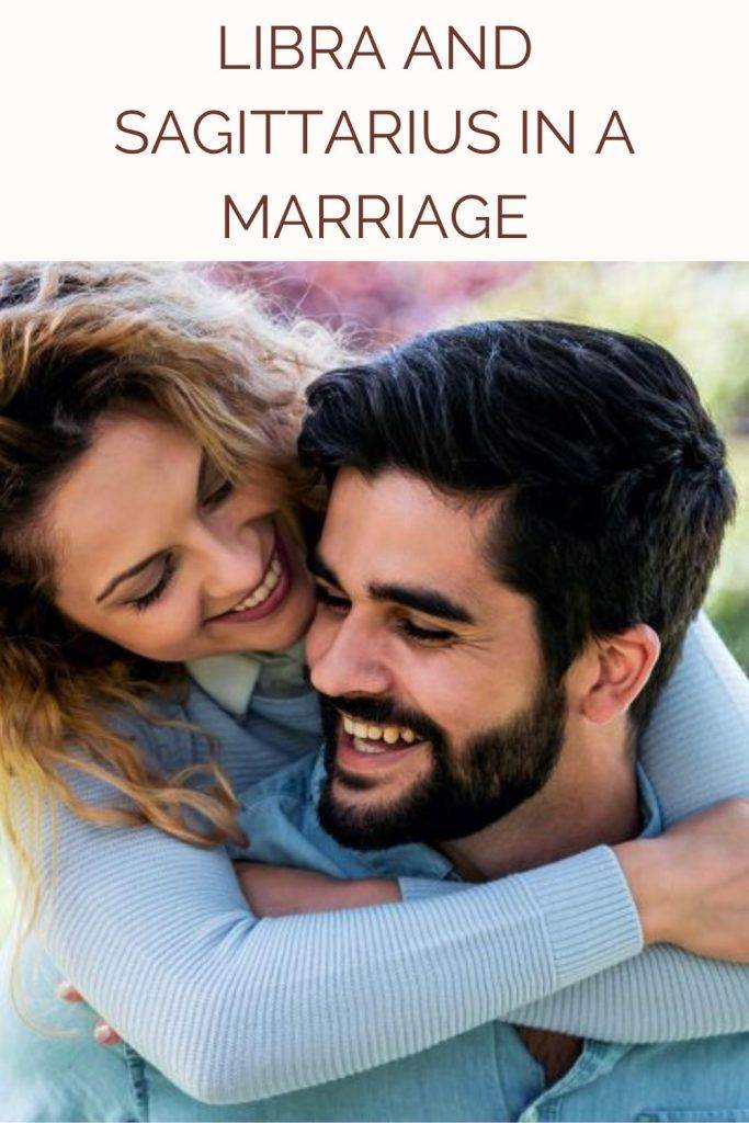 A couple is laughing together - Libra and Sagittarius marriage compatibility