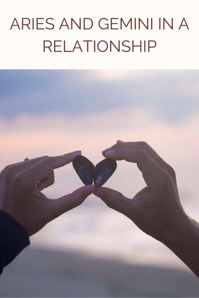 A couple is holding butterfly in their hands A couple is holding butterfly in their hands - Aries and Gemini compatibility
