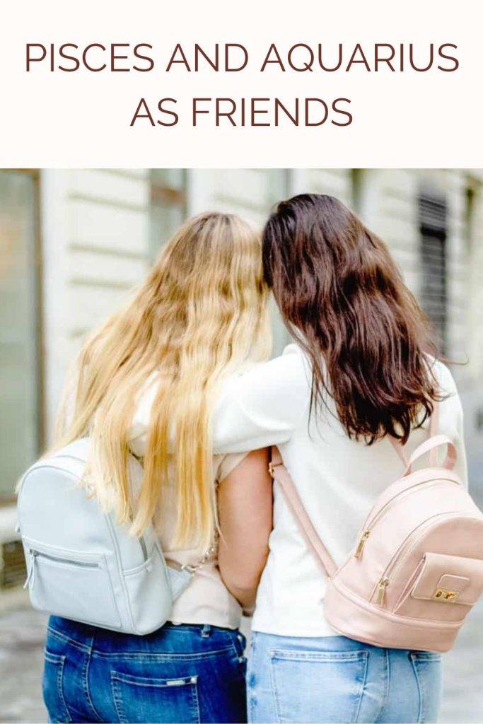 two friends roaming around - compatibility of Pisces and Aquarius 