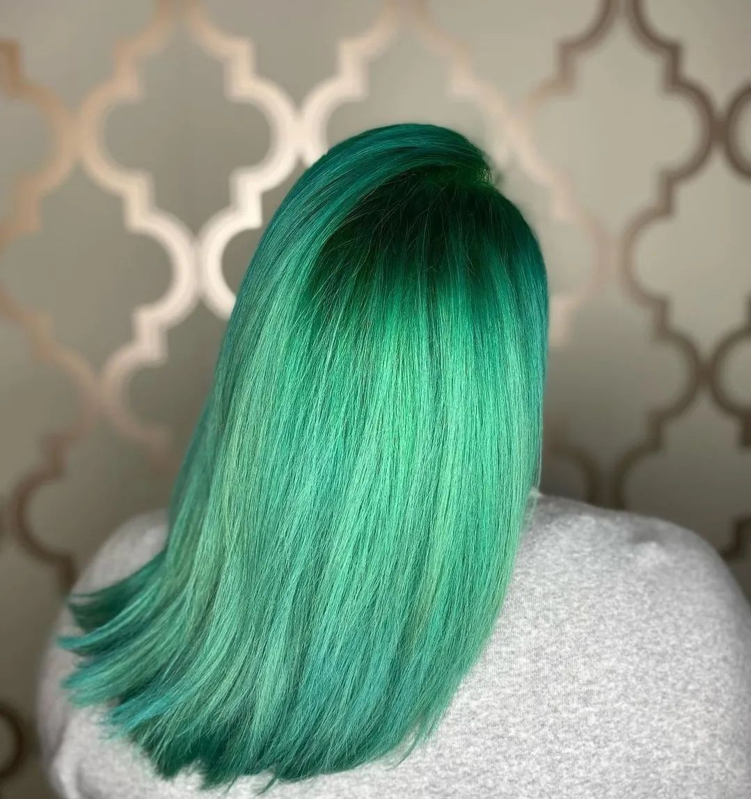 Green Hair color 12 face shape | green hair color | green hair color for women Green Hair Color ideas