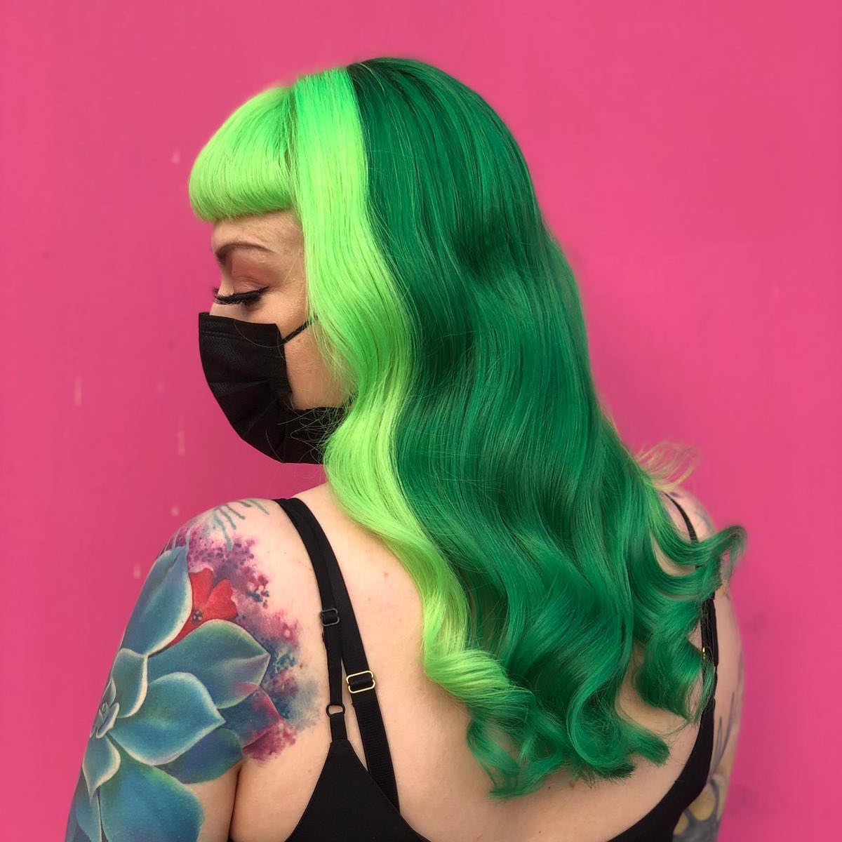Green Hair color 136 face shape | green hair color | green hair color for women Green Hair Color ideas