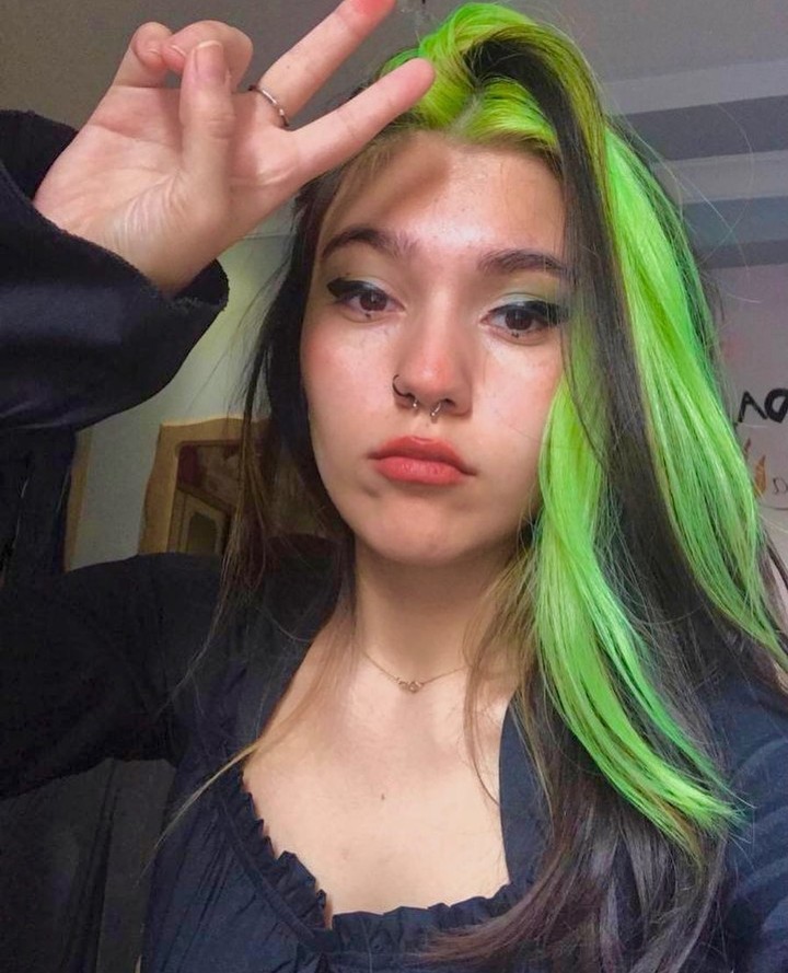 Green Hair color 166 face shape | green hair color | green hair color for women Green Hair Color ideas