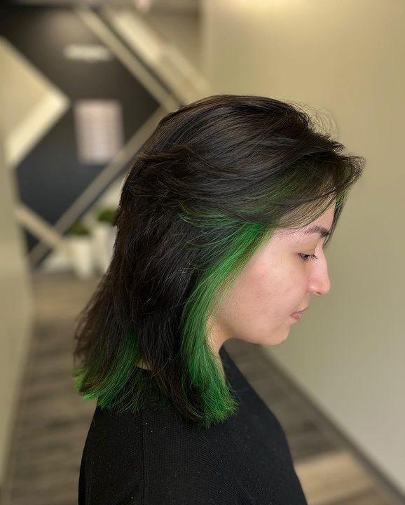 Green Hair color 187 face shape | green hair color | green hair color for women Green Hair Color ideas