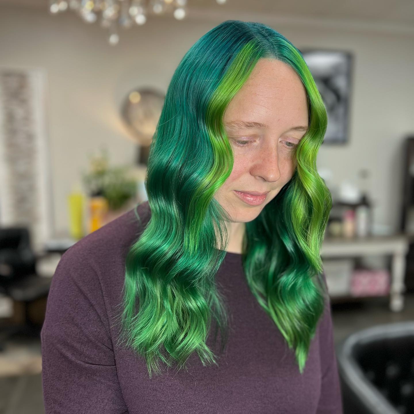 Green Hair color 205 face shape | green hair color | green hair color for women Green Hair Color ideas