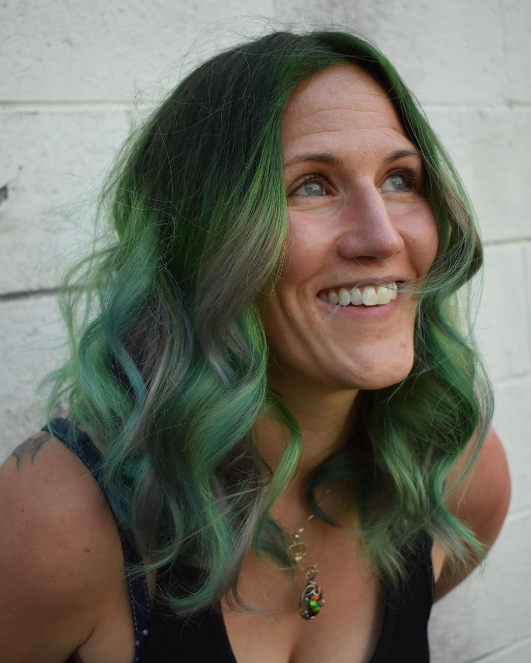 Green Hair color 226 face shape | green hair color | green hair color for women Green Hair Color ideas