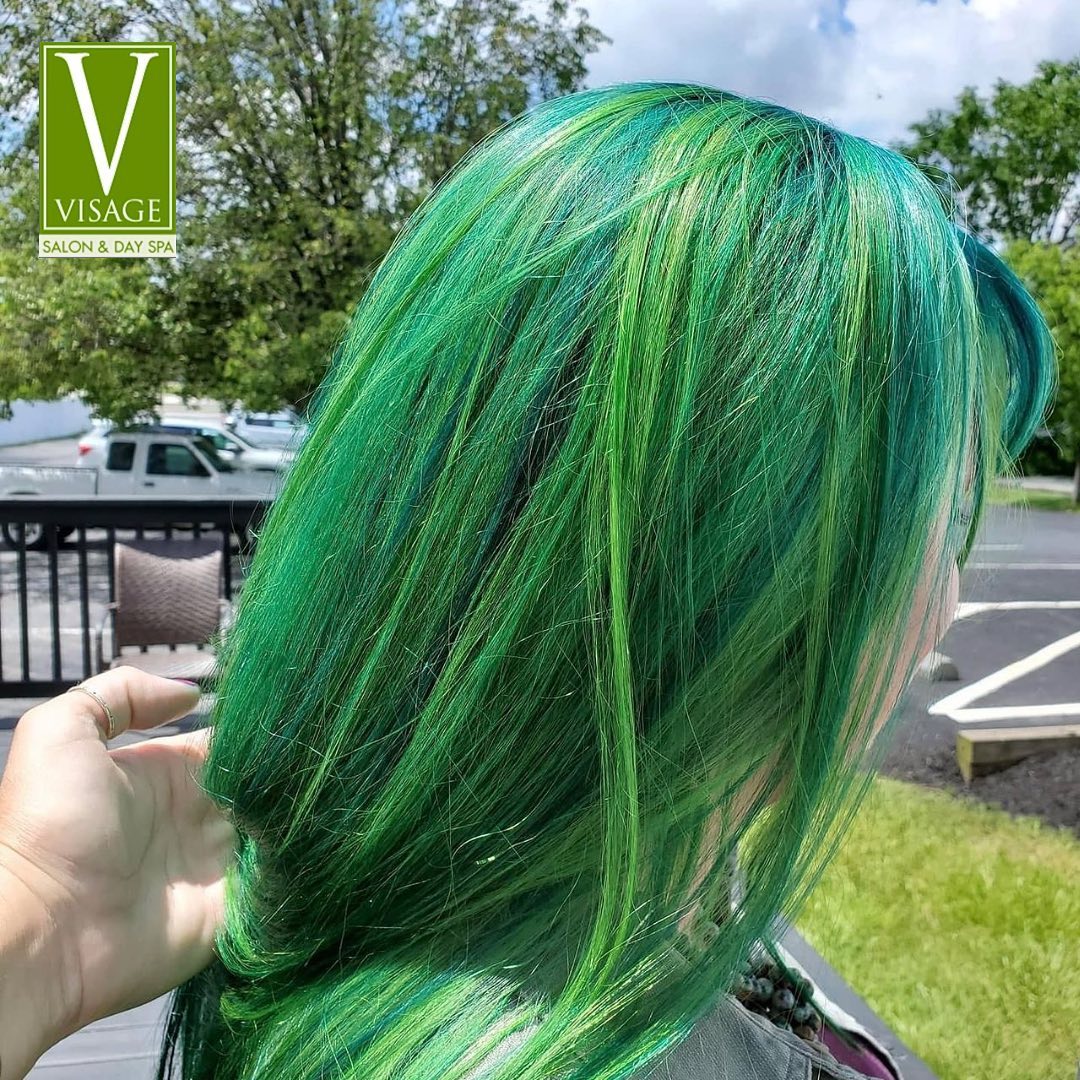 Green Hair color 23 face shape | green hair color | green hair color for women Green Hair Color ideas