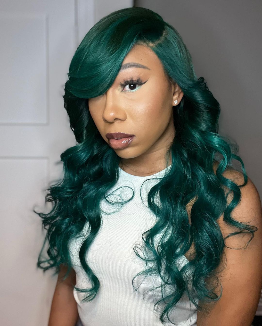 Green Hair color 232 face shape | green hair color | green hair color for women Green Hair Color ideas