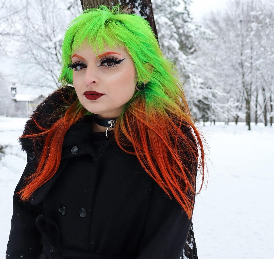 Green Hair color 238 face shape | green hair color | green hair color for women Green Hair Color ideas
