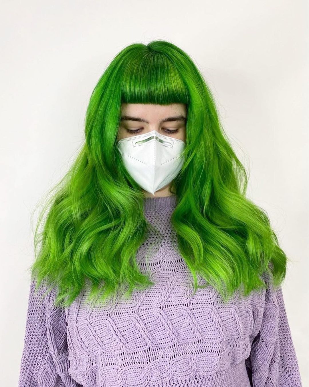 Green Hair color 250 face shape | green hair color | green hair color for women Green Hair Color ideas