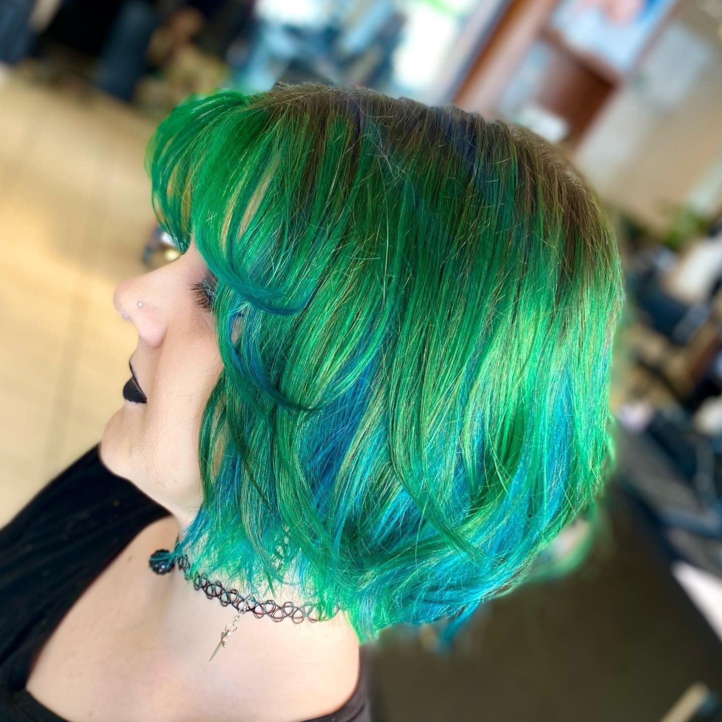 Green Hair color 283 face shape | green hair color | green hair color for women Green Hair Color ideas