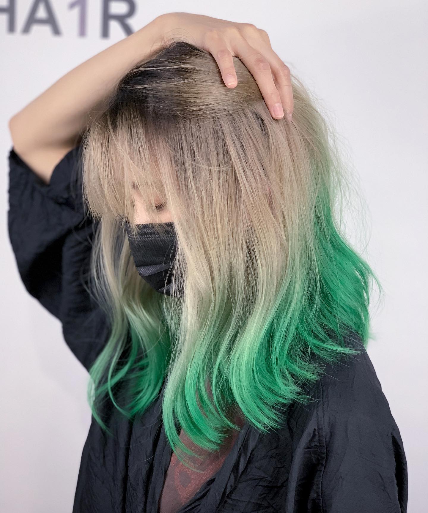 Green Hair color 3 face shape | green hair color | green hair color for women Green Hair Color ideas