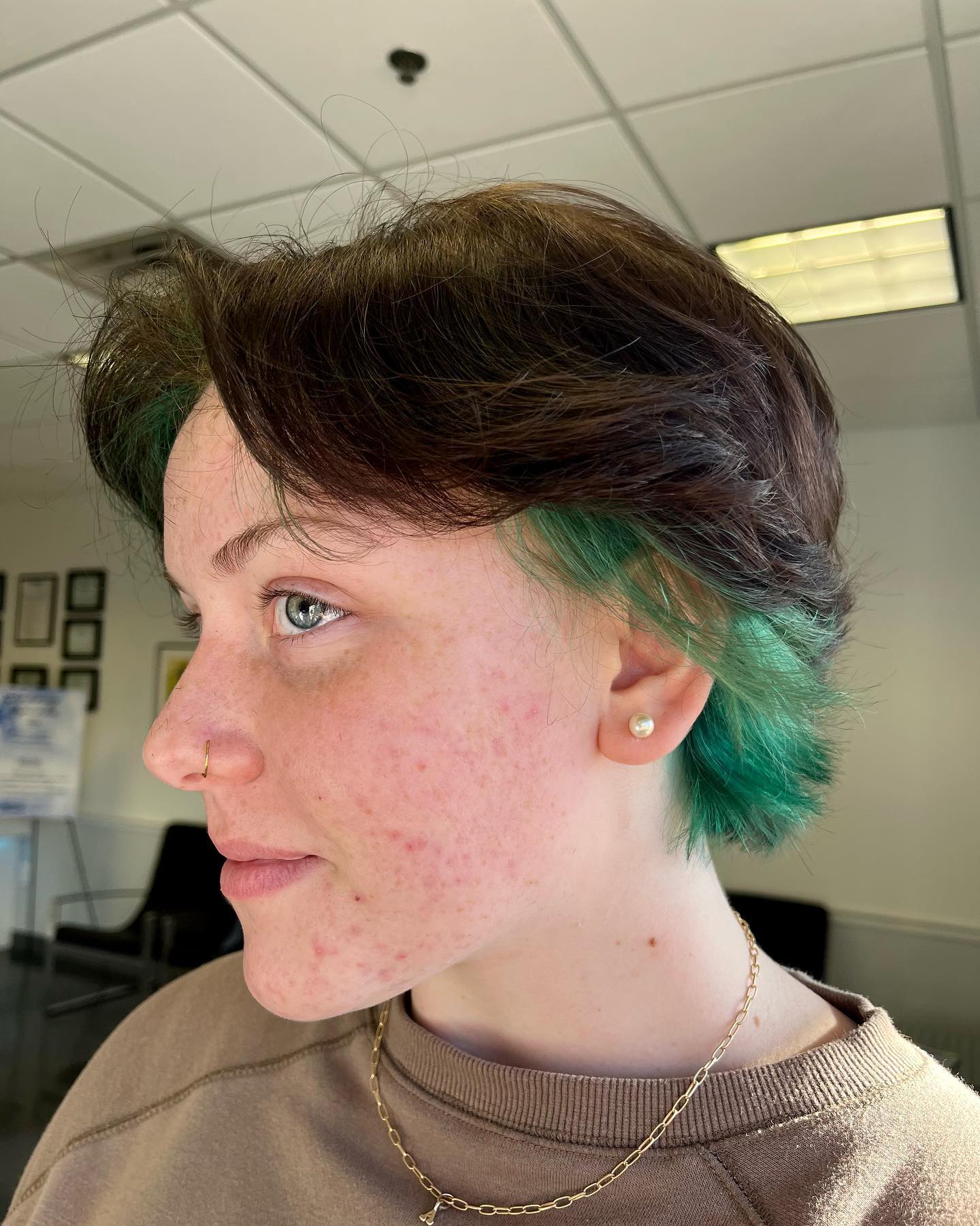 Green Hair color 30 face shape | green hair color | green hair color for women Green Hair Color ideas