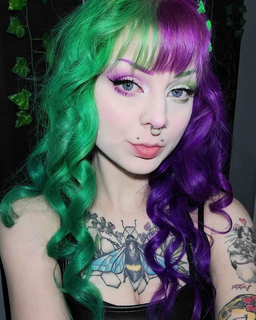Green Hair color 300 face shape | green hair color | green hair color for women Green Hair Color ideas