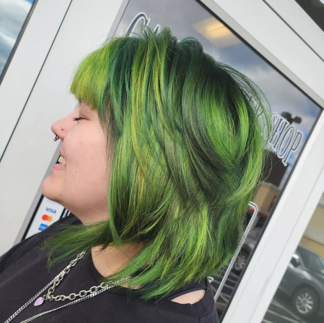 Green Hair color 311 face shape | green hair color | green hair color for women Green Hair Color ideas