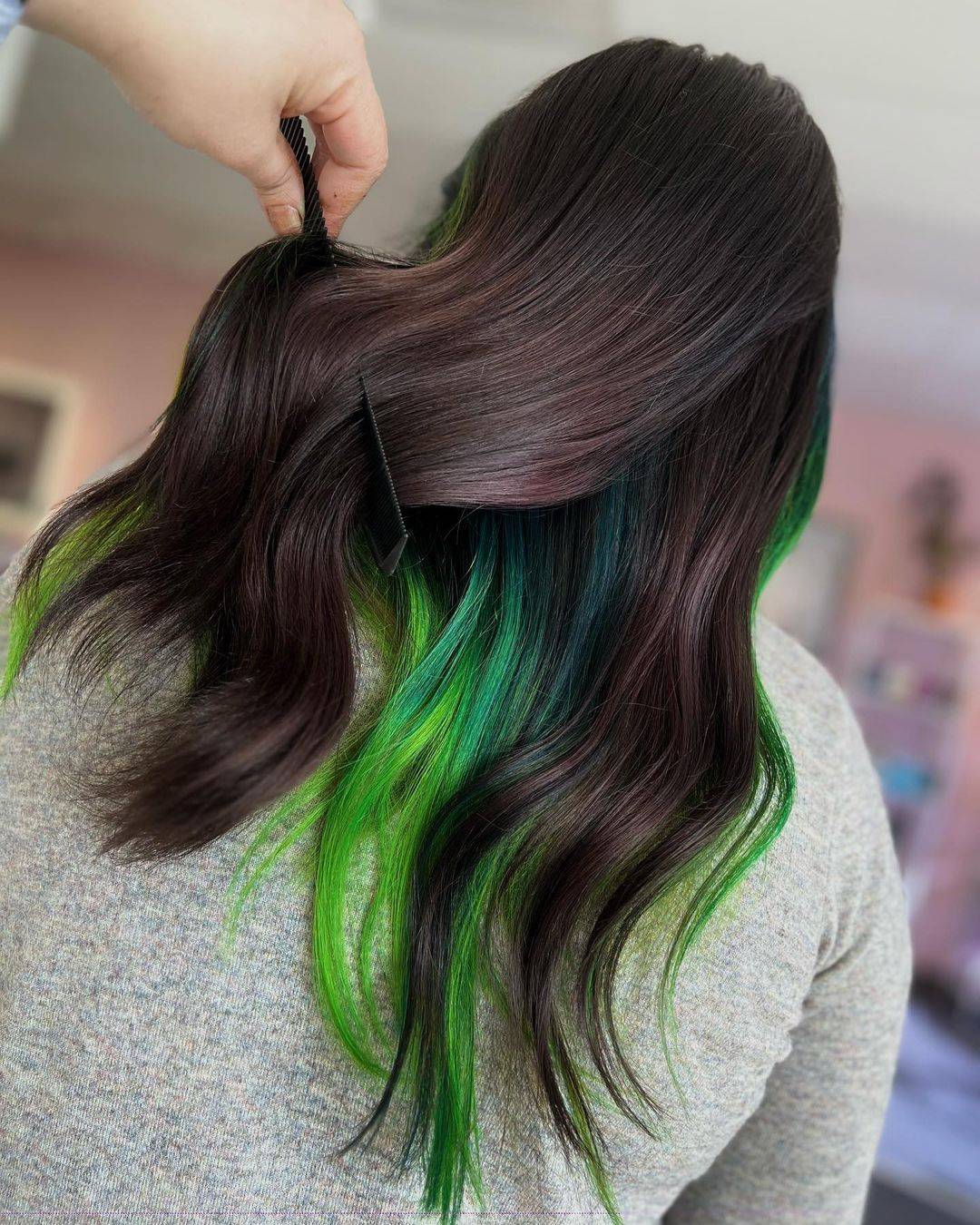 Green Hair color 359 face shape | green hair color | green hair color for women Green Hair Color ideas