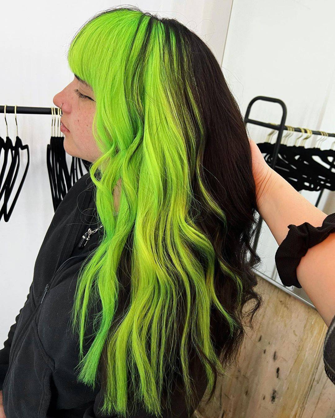 Green Hair color 395 face shape | green hair color | green hair color for women Green Hair Color ideas