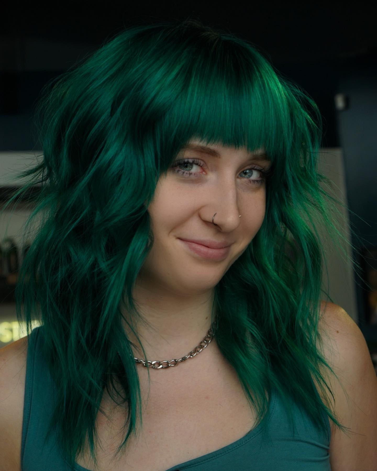Green Hair color 9 face shape | green hair color | green hair color for women Green Hair Color ideas