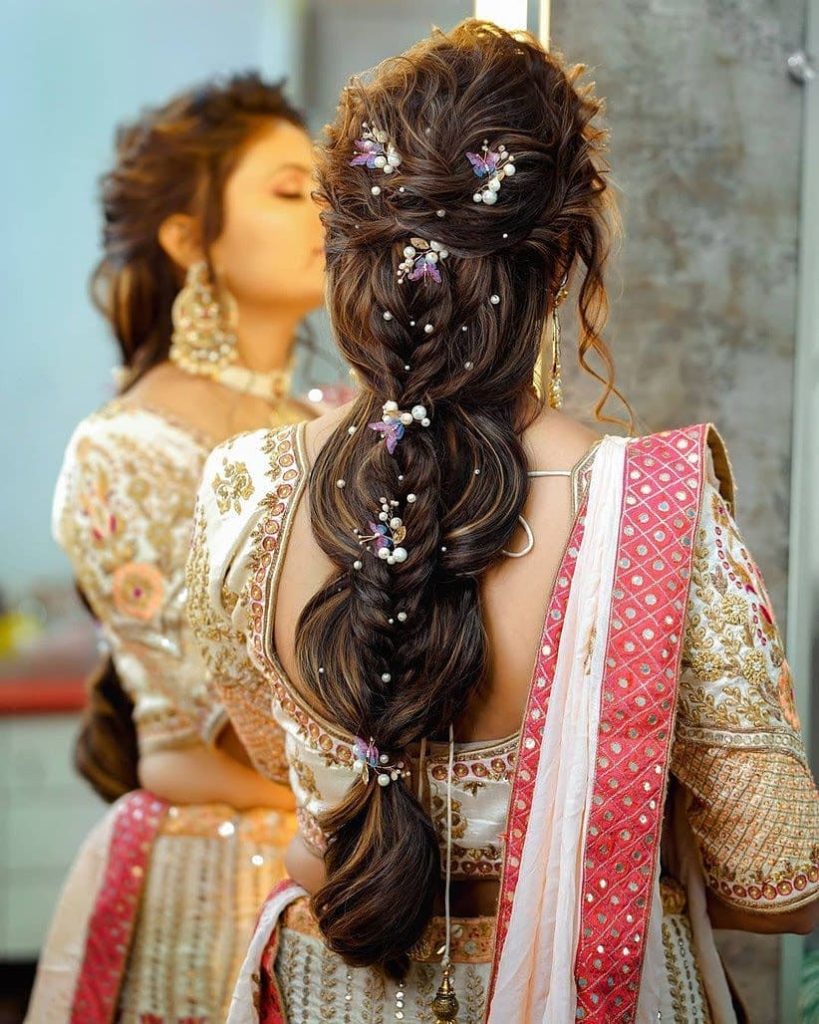 Wedding Hairstyle 18 back hairstyles for wedding | hairstyles for saree | hairstyles in saree Indian Wedding Hairstyles for Saree