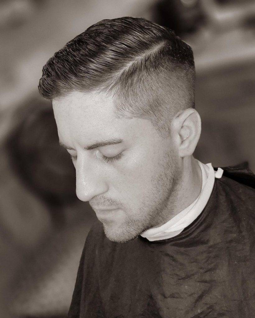 comb over skin fade hairstyles for men