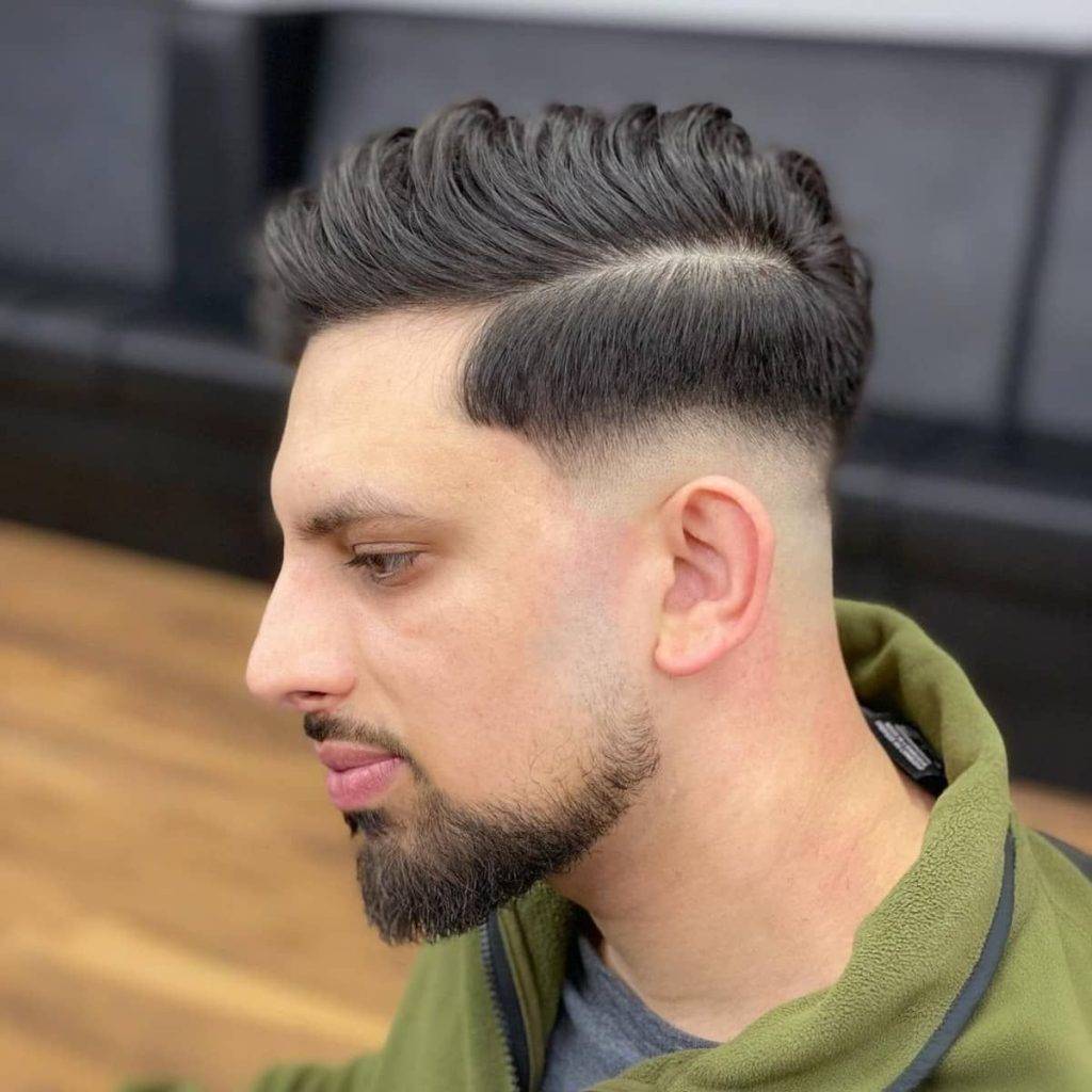 stylish comb over hairstyle for male