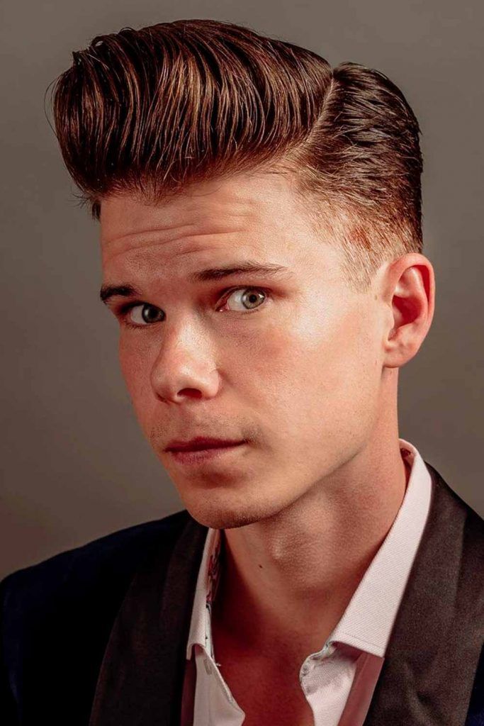 mid fade comb over hairstyle for men