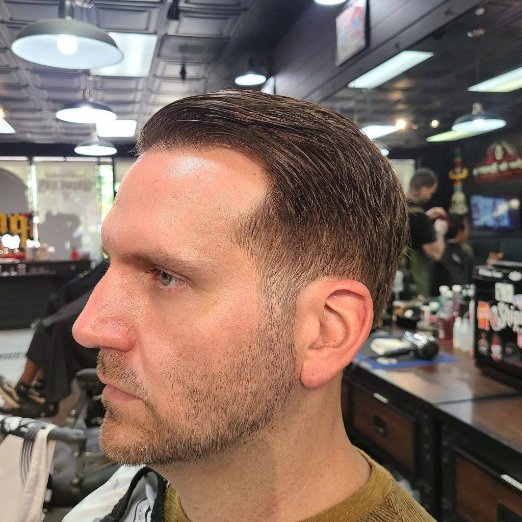 undercut comb over hairstyle for men