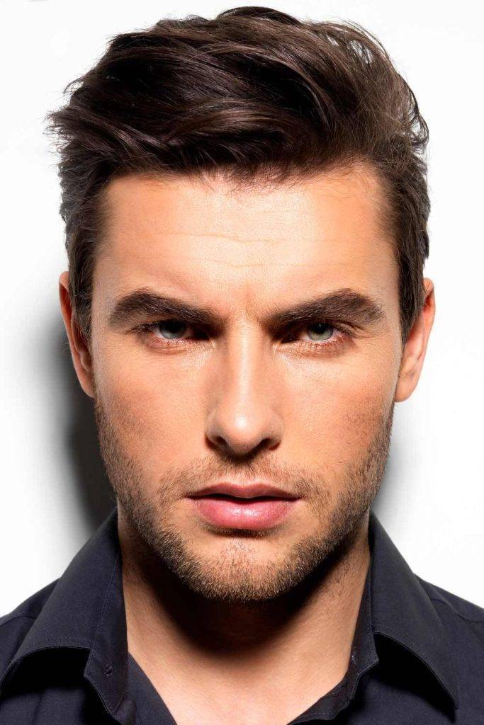 thick comb over hairstyle for male