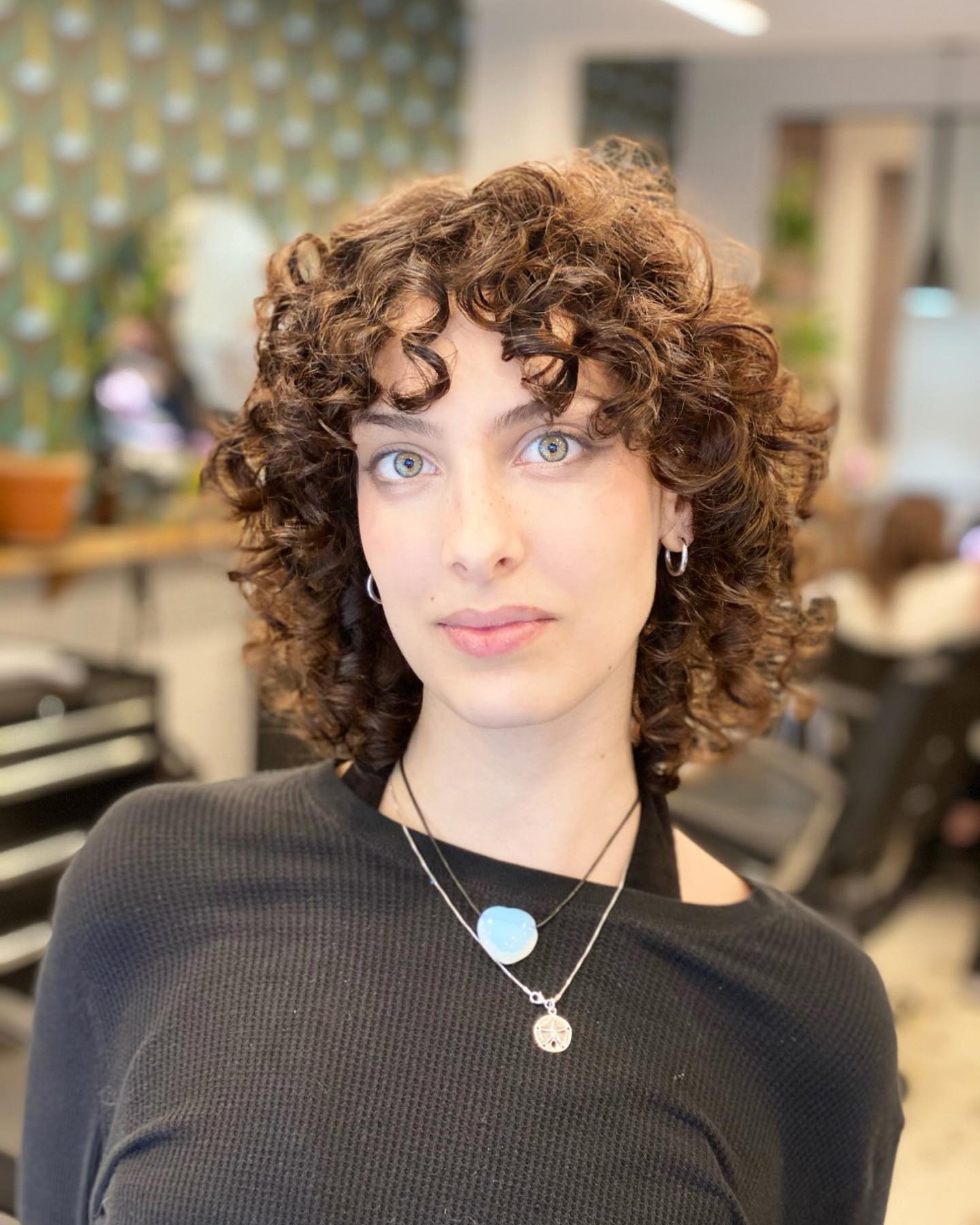 Curly Shag Hairstyle 56 Curly hair shaggy bob | Curly shag mullet | Medium length curly shags Curly Shag Hairstyles for Women