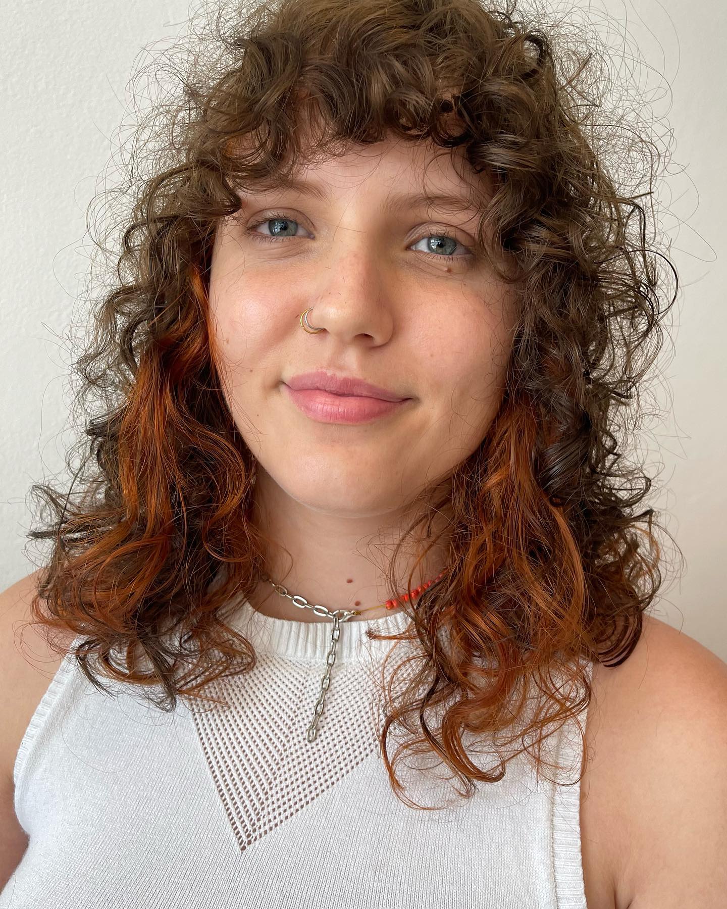 Curly Shag Hairstyle 98 Curly hair shaggy bob | Curly shag mullet | Medium length curly shags Curly Shag Hairstyles for Women