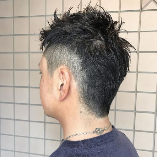 mid fade mohawk hairstyle
