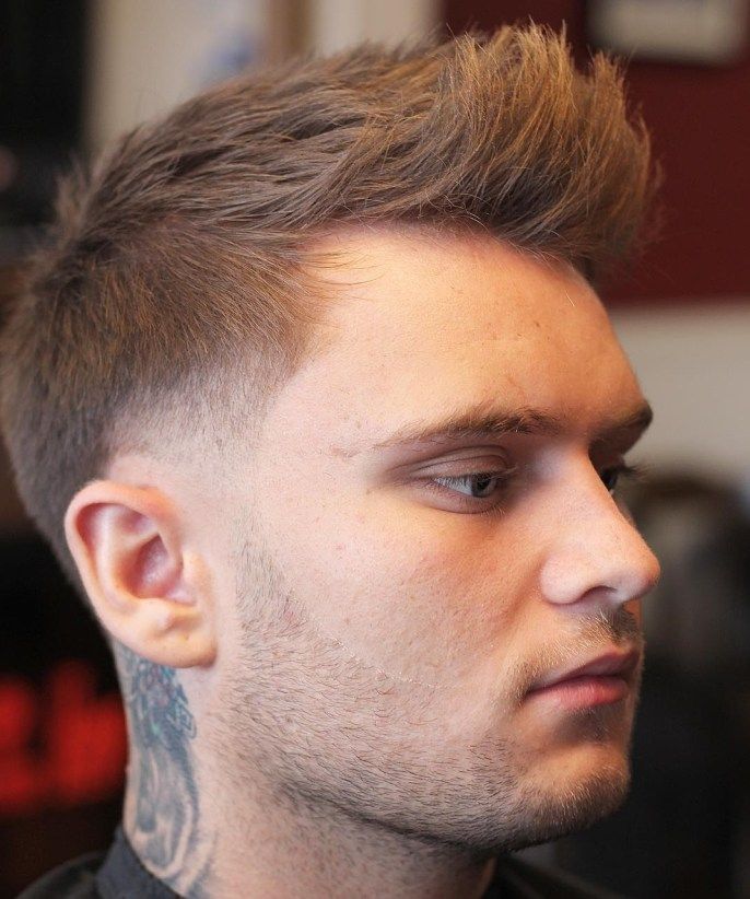 high fade faux hawk hairstyle for men