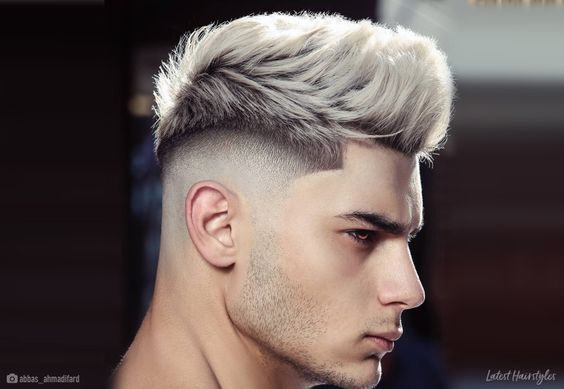 high fade faux hawk hairstyle for men