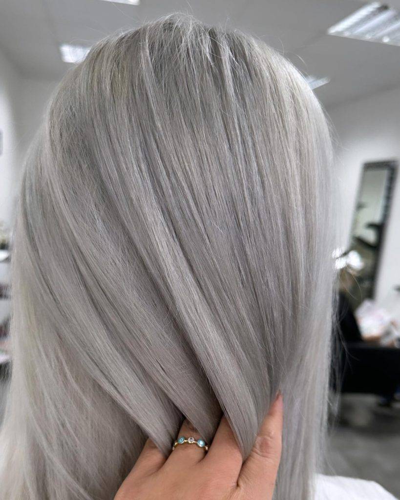 Grey Hair Color 6 Ash gray hair Color | Ash gray hair color for Women | Gray hair color for Women Grey Hair Color Ideas