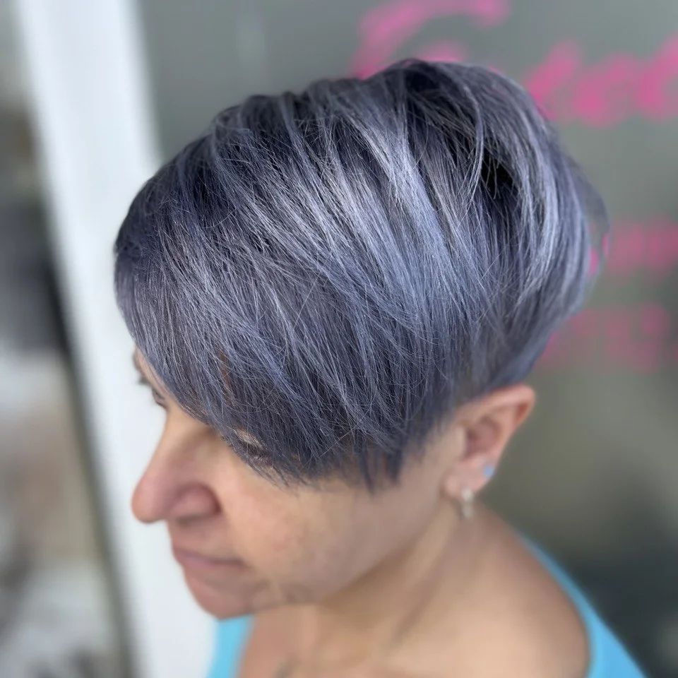 Grey Hair Color 9 Ash gray hair Color | Ash gray hair color for Women | Gray hair color for Women Grey Hair Color Ideas