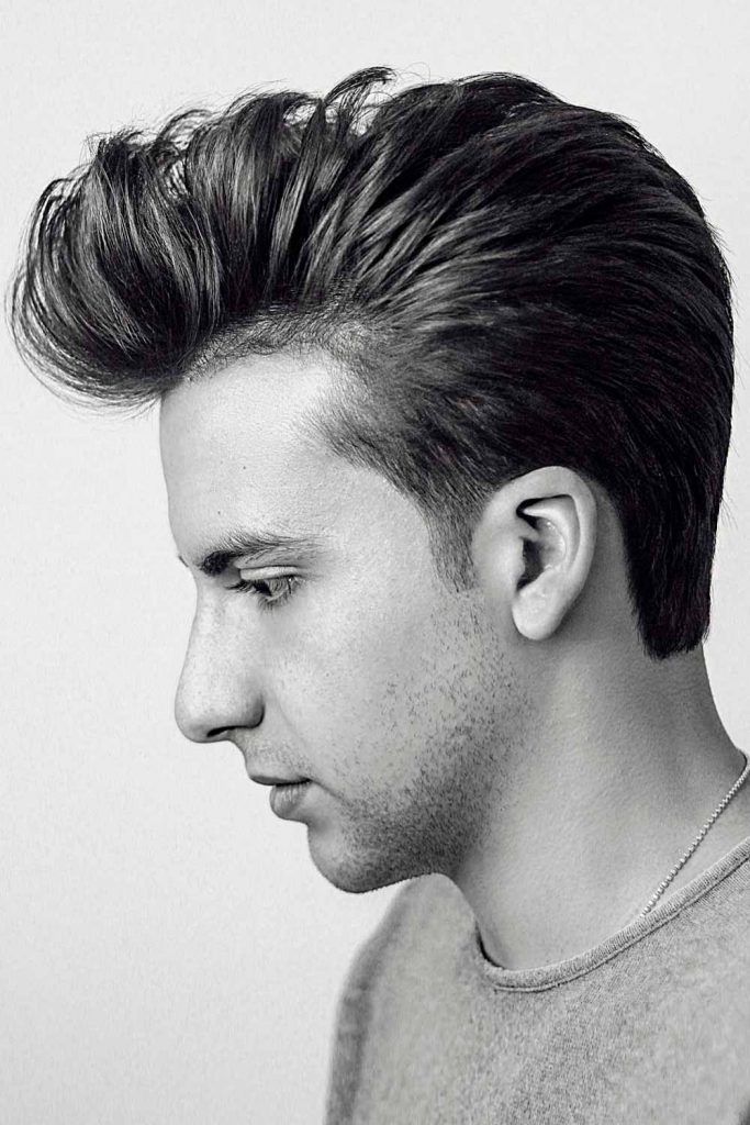 Pompadour hairstyle 38 Long pompadour hairstyle | Messy pompadour | old hairstyles name Pompadour Hairstyles